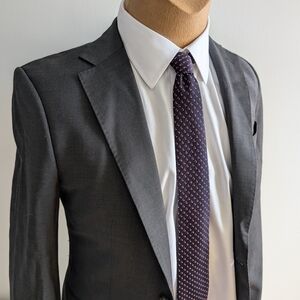 ZARA Merino Blazer Suit Classic Notched